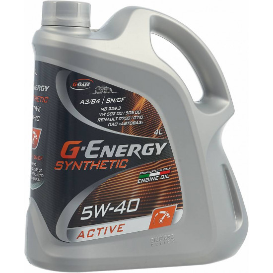 Масло моторное 5w40 4л G-ENERGY Synthetic Active