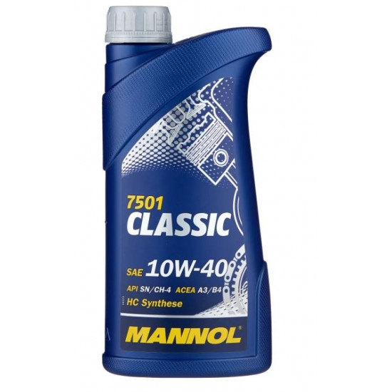 Масло моторное 10w40 1л Mannol Classic п/с