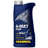 Масло моторное 4-х такт 10w40 1л MANNOL PLUS JASO MA2