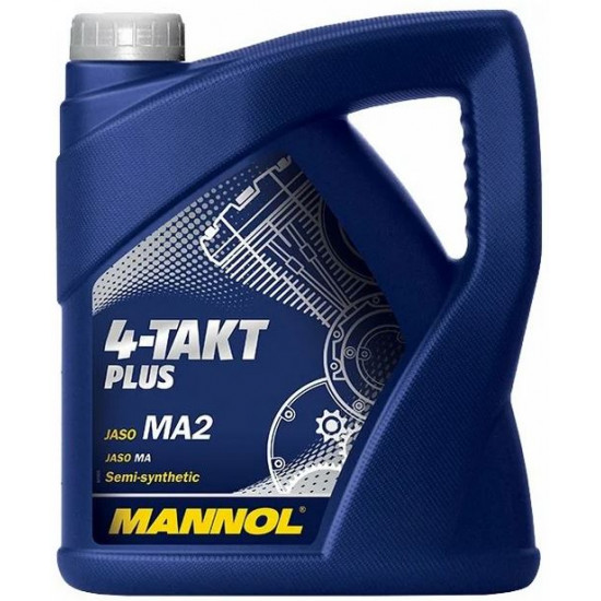 Масло моторное 4-х такт 10w40 4л MANNOL PLUS JASO MA2