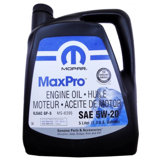 Масло моторное 5w20 5л Mopar син Масло моторное 5w20 5л Mopar син
