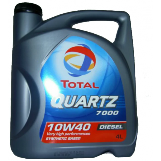Масло моторное 10w40 4л TOTAL Quartz7000  DIESEL п/с